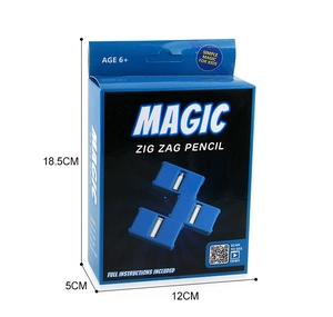 Magic Zig Zag Pencil toy box packaging dimensions showing 18.5cm height and age 6 plus