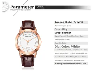 Détail de la montre à quartz avec bracelet en cuir crocodile marron et boîtier en alliage rose