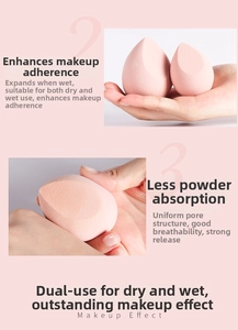 Macro detail of high-elastic pink makeup sponge showing fine pores and soft texture