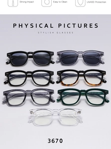 Detail view of stylish UV400 sunglasses in multiple colors and durable frame features