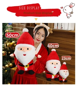 Weihnachtsmann Plüschtier Puppe süße gefüllte Weihnachtsdekoration Geschenke verschiedene Größen.