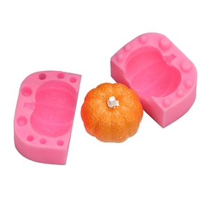 Stampo in silicone zucca 3D per dolci e sapone artigianale con trama realistica