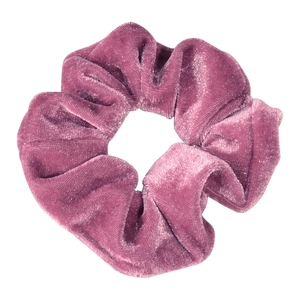 Dusty pink velvet hair scrunchie, soft hair tie for women and girls daily hair styling accessories.