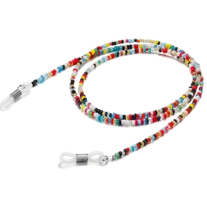 Colorful Acrylic Beaded Glasses Chain Anti Slip Sunglasses Strap Eyewear Neck Cord Holder For Women Men