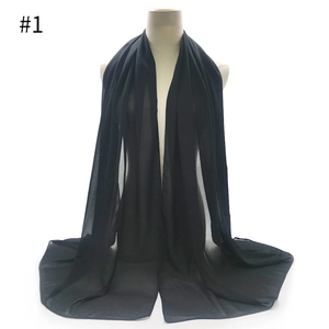 Close-up of semi-transparent black chiffon shawl with delicate rolled edge stitching