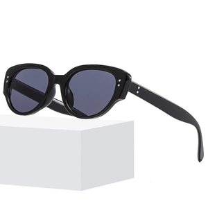 Fashion Cat Eye Sunglasses Vintage UV Protection PC Frame AC Lens Anti Blue Light Eyewear For Women Men Trendy Glasses