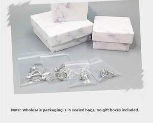 S925 sterling silver black agate studs and necklace in sealed protective packaging