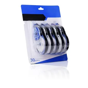 Bulk 5-pack large capacity correction tape with 150m total length and PET film core