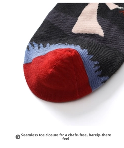 Macro detail of seamless toe stitching on cotton blend socks for ultimate comfort