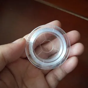 Plastic spool with transparent beaded crystal wire for Christmas snowflake ornaments