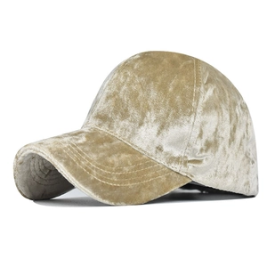 Chenille Velvet Baseball Cap Glossy Crushed Velvet Adjustable Sunshade Hat For Men And Women Outdoor Fashion Vintage