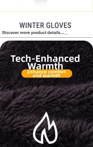 Detail of high-density plush faux fur lining in winter gloves for extra warmth