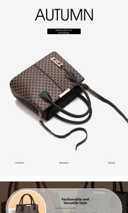 Close-up of geometric pattern texture and golden metallic clasp on retro handbag