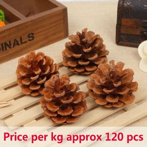 Natural Christmas Pine Cones Bulk Pack For DIY Crafts Photo Props Kindergarten Handmade Material Scots Pine Hanging Ornaments