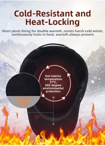 Detail des verdickten Fleecefutters der Wintermütze mit 37-Grad-Wärmespeicherung