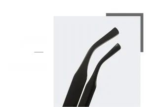 Close-up of ergonomic black temple design on retro irregular small frame sunglasses