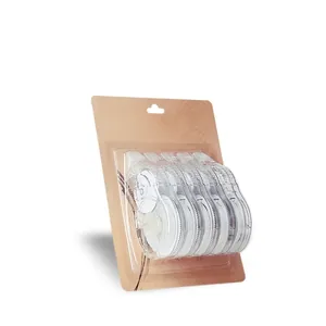 Detail view of 5-pack 30m PET correction tape set in blister card packaging