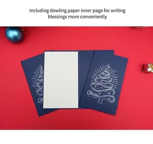 Detail of premium Daolin paper inner page for smooth writing in Christmas card