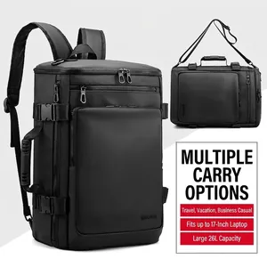 Multi Functional Business Backpack Waterproof Nylon Large Capacity Travel Bag Laptop Compartment Wear Resistant Durable