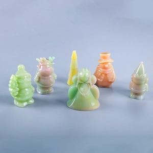 Christmas 3D Silicone Mold For Resin Epoxy DIY Crafting Santa Snowman Deer Tree Gnome Non-Stick Reusable Handmade Gift