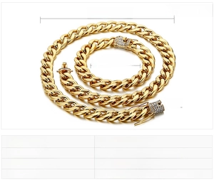 Macro detail of gold Cuban link chain with sparkling pavé diamond iced out clasp buckle