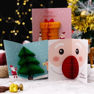 Creative 3D pop-up Christmas cards featuring snowman and tree in vibrant festive designs