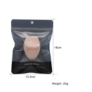 Pink giant beauty sponge in professional packaging with dimensions and 20g weight