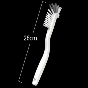 Dettaglio dello scopino per WC con dimensioni che mostrano una lunghezza di 26 cm su nero