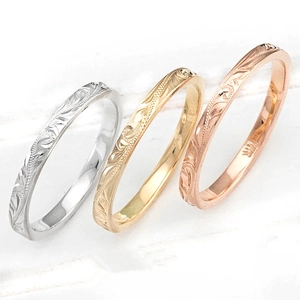 Anillo De Cobre Con Patrón De Voluta En Relieve Estilo Hawaiano Textura Vintage Joyería De Moda Para Mujeres