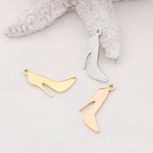 Stiletto High Heel Shoe Charms 304 Stainless Steel Mirror Polished Pendants For DIY Jewelry Making Necklaces Bracelets