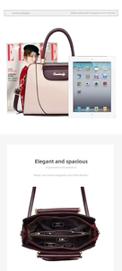 Interior layout showing pockets and capacity for A4 magazines and 9.7 inch iPad