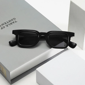 Square Frame Sunglasses UV400 Protection Retro Small Rectangle PC Eyewear Trendy Fashion Shades For Women And Men