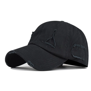 Distressed Washed Cotton Baseball Cap Ripped Vintage Style Adjustable Sun Hat For Men And Women Streetwear Outdoor