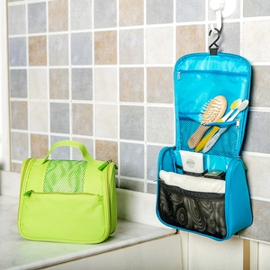Travel Toiletry Bag Hanging Makeup Organizer Oxford Cloth Waterproof Multi Compartment Cosmetic Storage For Women