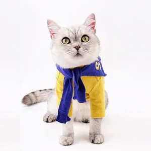 Pet Knitted Bib Scarf Soft Warm Shawl For Small Medium Dogs Cats Weekly Mood Letter Pattern Puppy Decorative Accessories