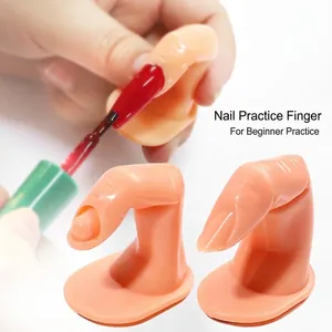Strumenti per dita da pratica per manicure con supporto per nail art training
