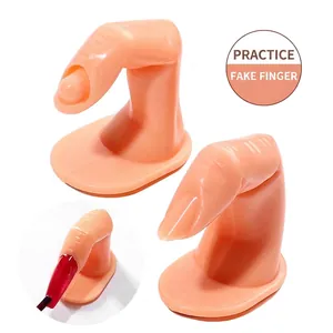 Dita Per Pratica Nail Art Plastica Con Base Colore Carne Modello Di Dito Falso Per Allenamento Fai Da Te Pittura Esposizione