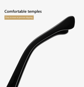 Détail des branches ergonomiques confortables pour lunettes avec design antidérapant