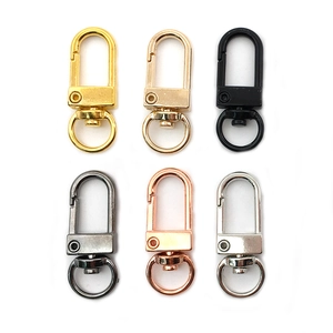 Selection of metal swivel lobster clasps in gold, silver, rose gold and gunmetal finishes