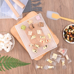 Nougat Snowflake Crisp Mold Plastic Silicone Wood Non Stick Removable Bottom DIY Handmade Dessert Shaping Cutting Tools
