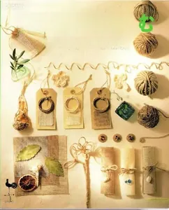 Cover eines Bastelbuchs mit Hanfseil-Anwendungen für DIY-Anhänger und Dekorationen
