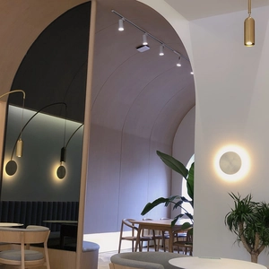 Modern interior featuring wooden furniture and minimalist lighting for luxury lifestyle
