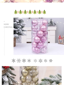 Detailed view of pink and gold Christmas ornaments with sequin and glossy textures