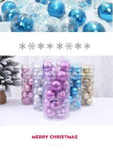 Close-up of assorted colorful 6cm Christmas ball ornaments with matte and shiny finishes
