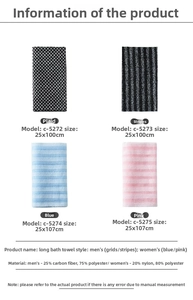 Detailed comparison chart of exfoliating washcloths in various patterns and sizes