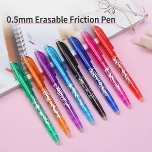 Retro Color Geometric Erasable Students Stationery Gel Pen