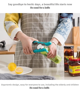 User demonstrating the 4-in-1 multi-functional non-slip jar opener in a kitchen setting
