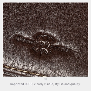 Macro detail of genuine leather wallet showing litchi texture and premium stitching