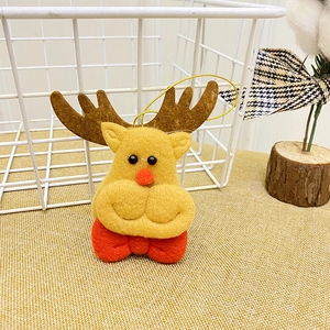 Christmas reindeer plush ornament made of soft felt for festive holiday home decoration