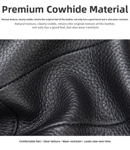 Macro detail of genuine leather texture with premium white stitching on a black crossbody bag